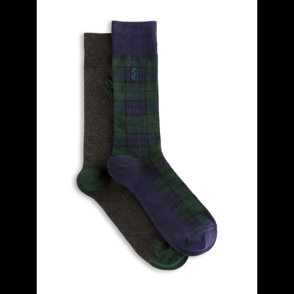 Big & Tall Polo Ralph Lauren 2-pk Green Plaid - Multi King Size